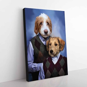 Custom Pet Canvas, Poster Prints - Royal Pet Portrait, Unique Gifts,Funny Art, Regal Art, Pet Lovers Gift, Dog Art, Cat Art, Pet Art