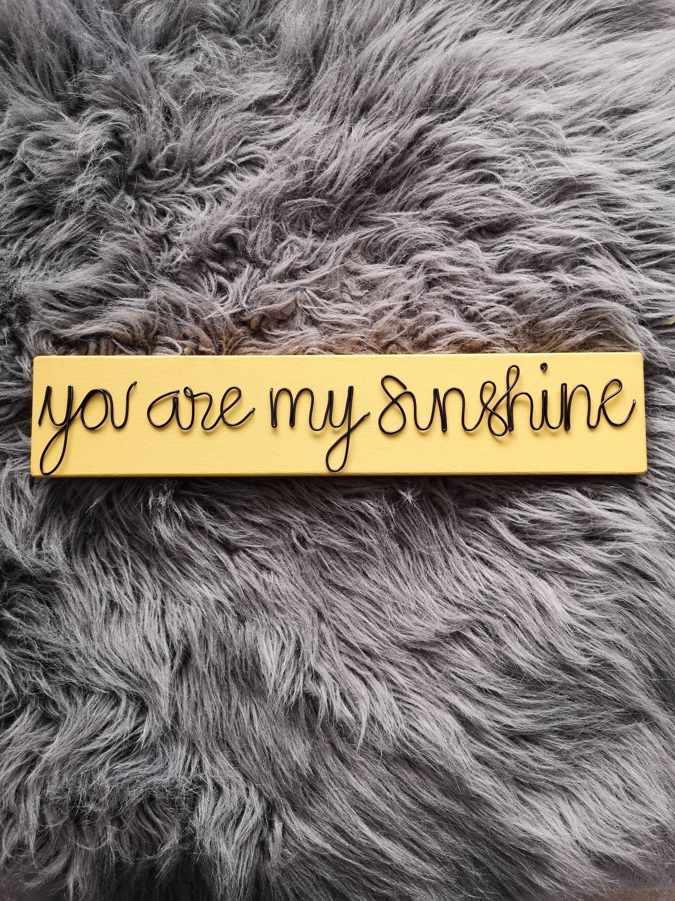 Wooden sign wire words wall decor mustard. Nursery decor Etsy