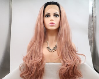 Pink Ombre Lace Front Wig