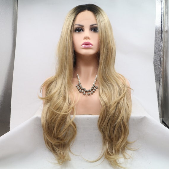 Blonde Ombre Curl Lace Front Wig - Etsy