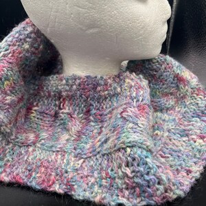 Hand made wool cowl