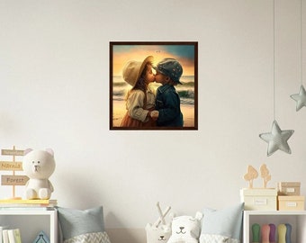 Framed Wall Poster • Nursery Print • Wall Art • Children's Room Decoration