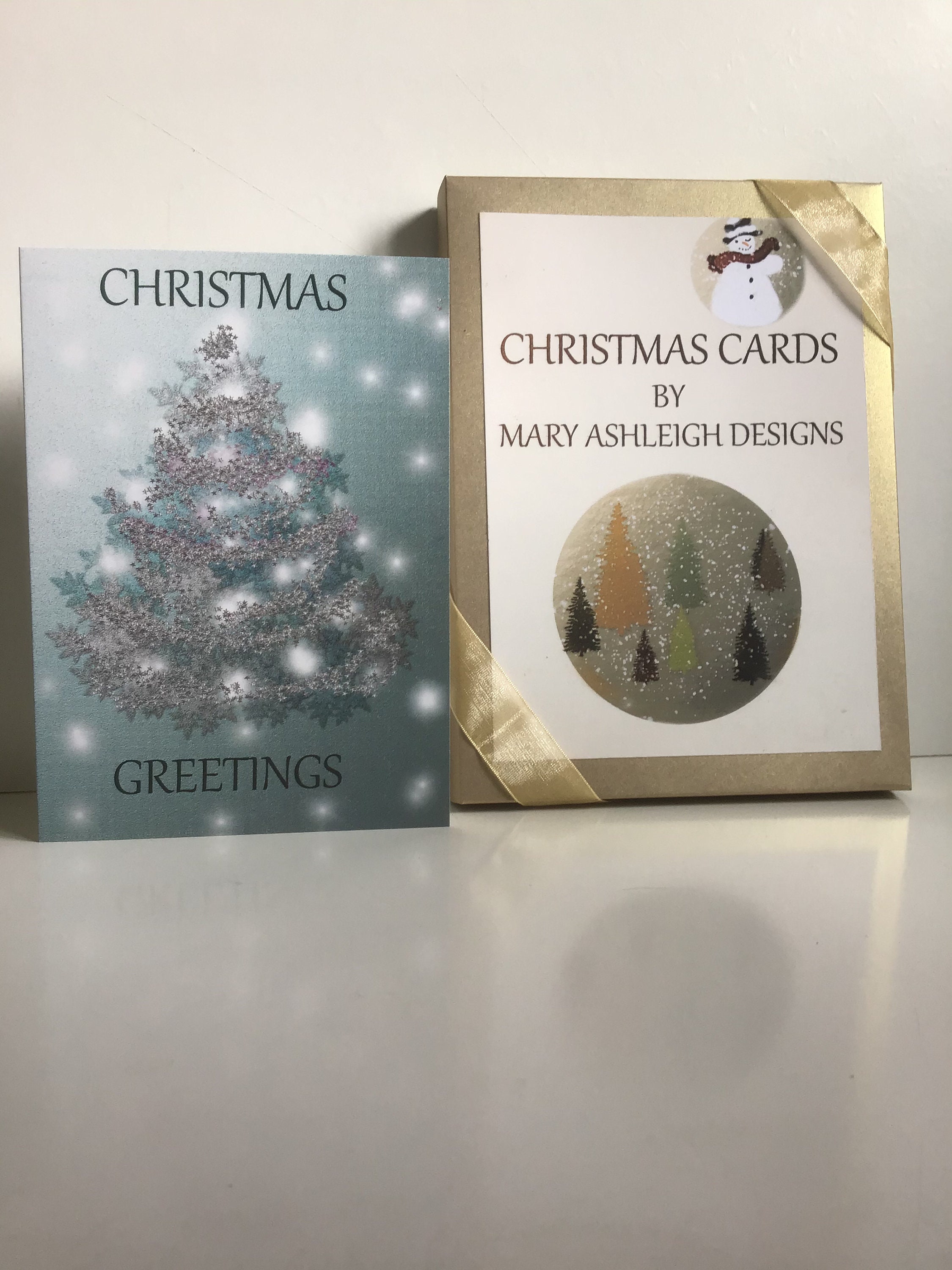 Christmas Cards Boxed Set Etsy