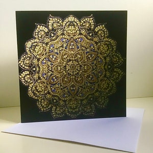 Carte de vœux Mandala Design 7