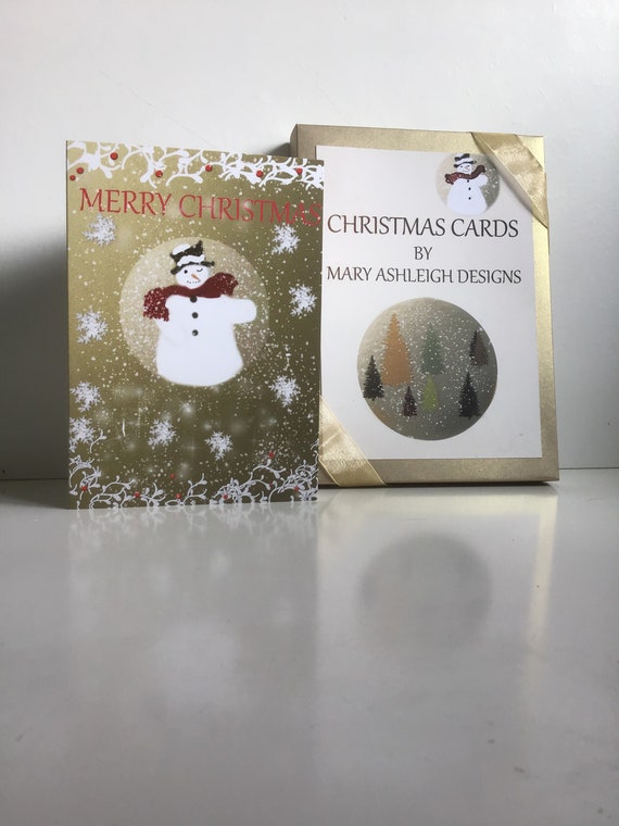 Christmas Cards Boxed Set Etsy