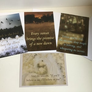 Wenskaarten 4 pack Set van 4 wenskaarten