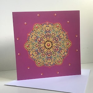 Biglietto di auguri Mandala Design 4