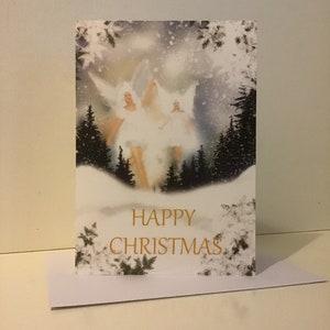 Cartão de Natal Cartão de felicitações de fadas