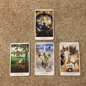 Tarot d'essai à 4 cartes de l'apprenti