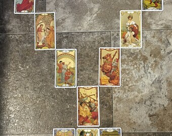 Tarot de 7 cartas de objetivos profesionales a largo plazo