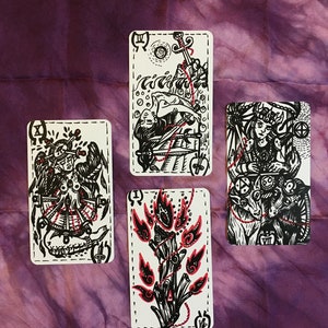 Aarding Overdenken 4-kaarten Tarot Spread