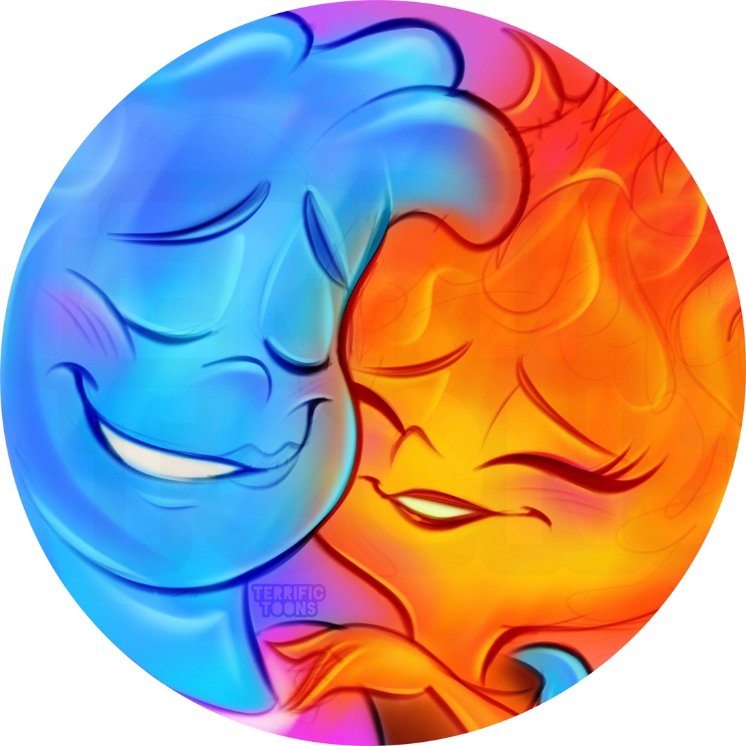 PIN | Elemental | Ember & Wade | 5.7cm, Button Badge, Stainless-steel ...