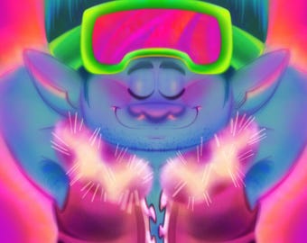 3D MOUSEPAD | Trolls Band Together | BroZone | John Dory | 25.5cm / 10in | Soft Squishy Silicone + Stretchy Lycra | 2-3 Week Delivery