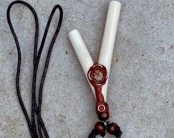 Aplicador de Kuripe / Hapé / Kuripe de Hueso / Aplicador Peruano / Kuripe Artesanal / Artículo Hecho a Mano / Medicina Chamánica / Artículo Ceremonial