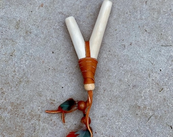 Aplicador Kuripe para hapé de hueso