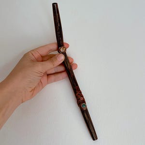 Tepi Applicator for hapé made of wood