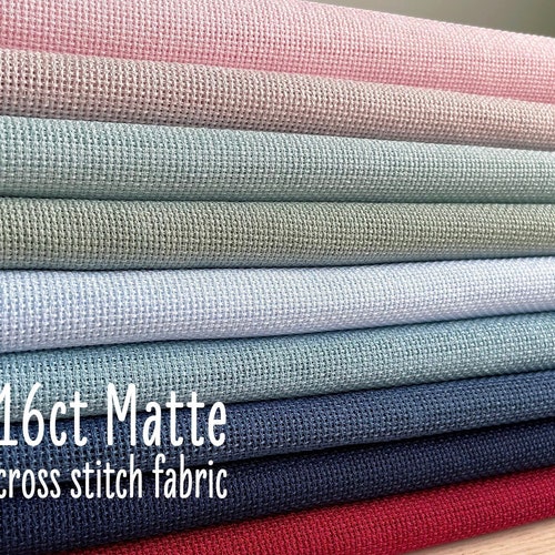 16ct Glitter Cross Stitch Fabric 16 Count Opalescent Aida Etsy