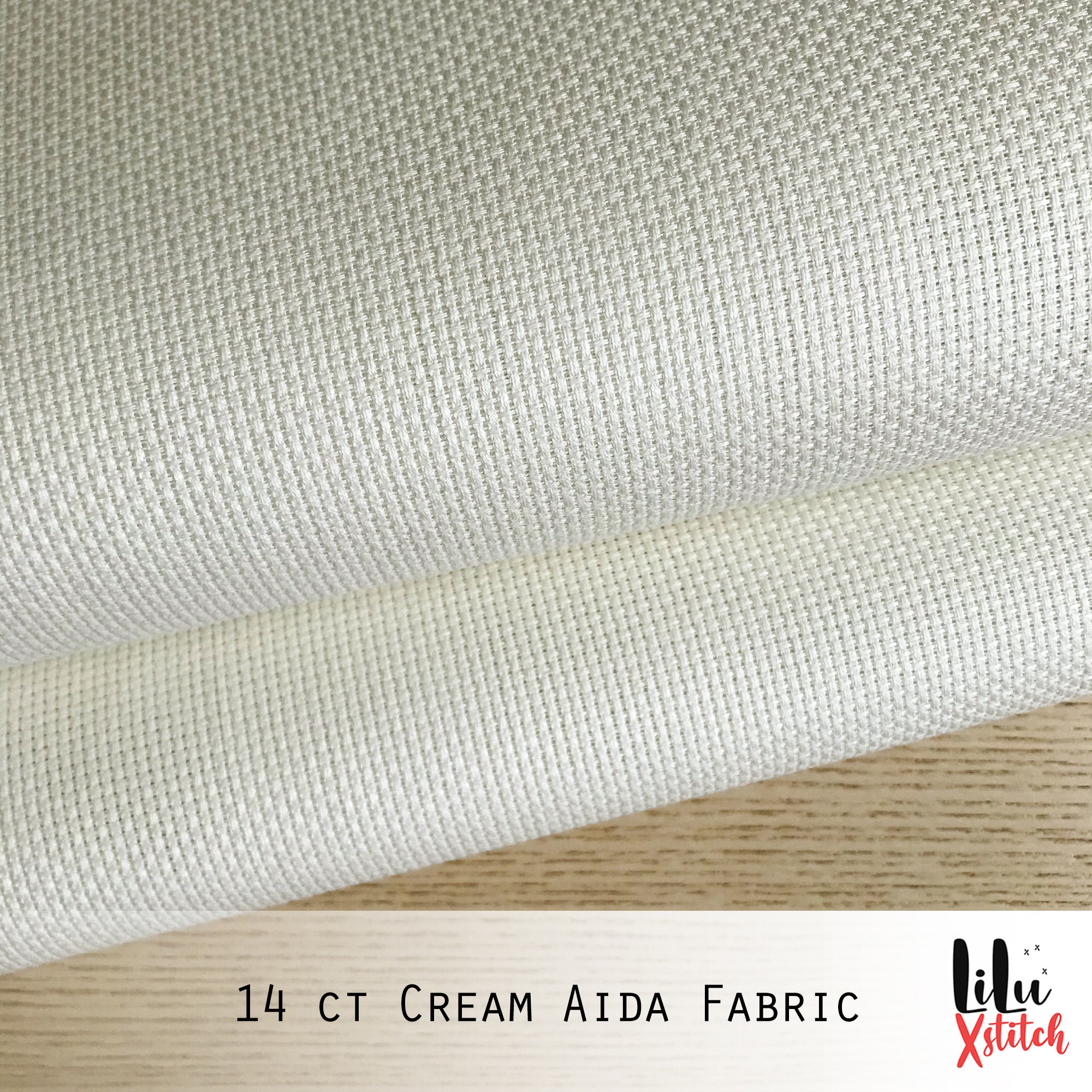 14ct Aida Fabric 14 Count Cream White or Black 100 Cotton Etsy