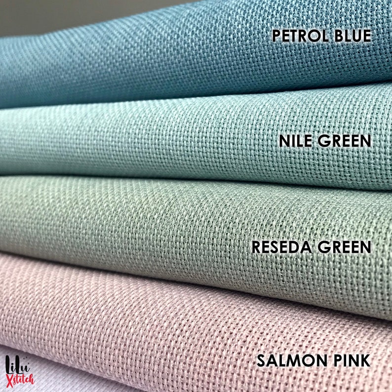 16 Count Cross Stitch Fabric Embroidery Cloth With Linen Look Etsy