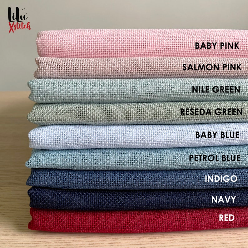 16 Count Cross Stitch Fabric Embroidery Cloth With Linen Look Etsy