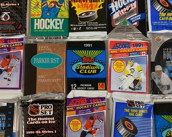 1 - Mystery Hockey cards un-opened pack - Find  Rookies / All-Stars / MVP's / Hall of Famers / Autographs