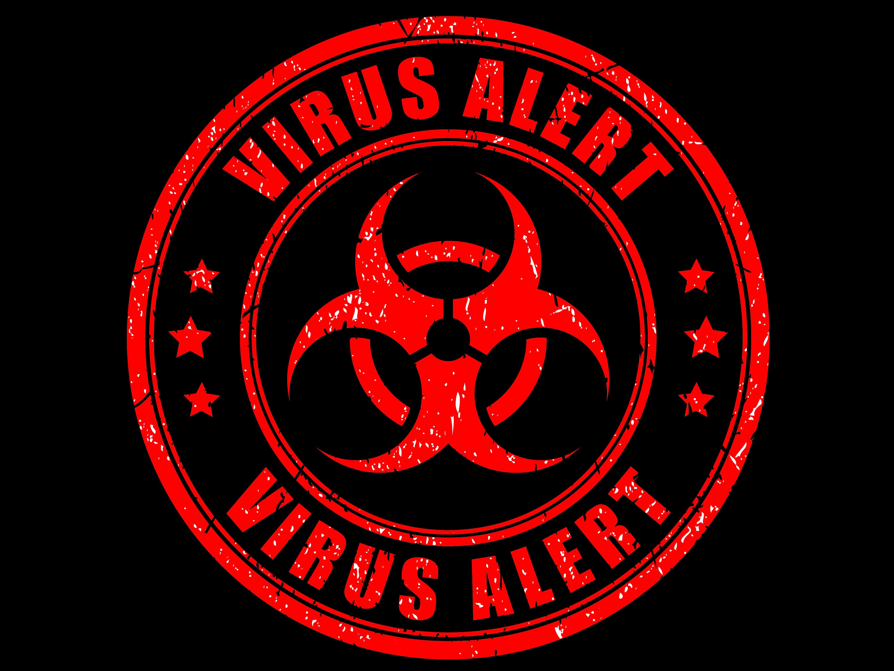Virus Alert Virus Alert 24x18 DOUBLE SIDED Yard Sign Etsy