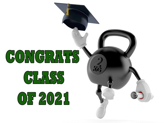 Weight Lifting Graduation Class of 2021 Graduation High | Etsy