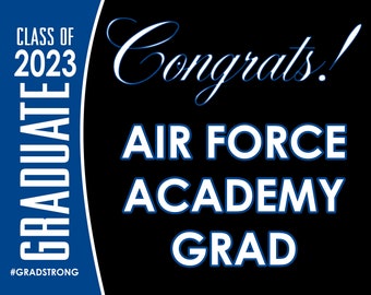 24x18 Air Force Academy Graduation Custom Yard Sign - Klasse van 2023