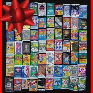 Vintage Unopened Baseball Cards Lot: 100 brand new cards & 25 of your favorite team
