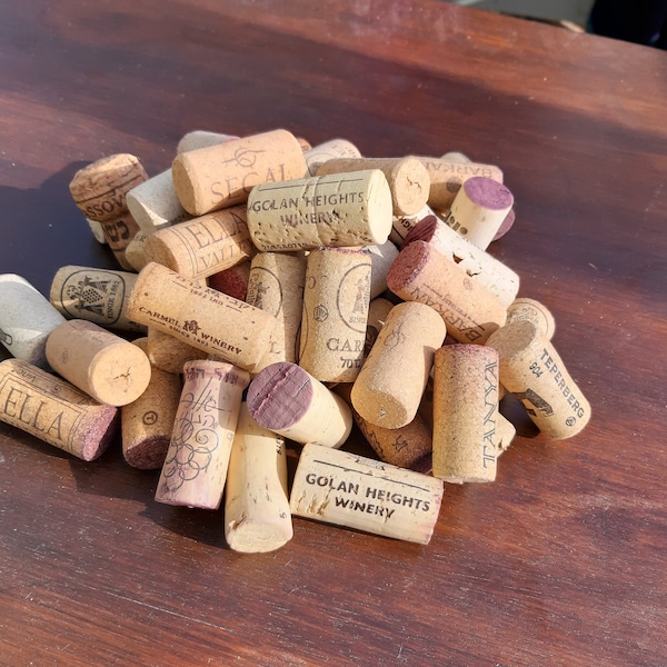 50 Corks from Kosher Wine in Israel - all natural, no synthetics.