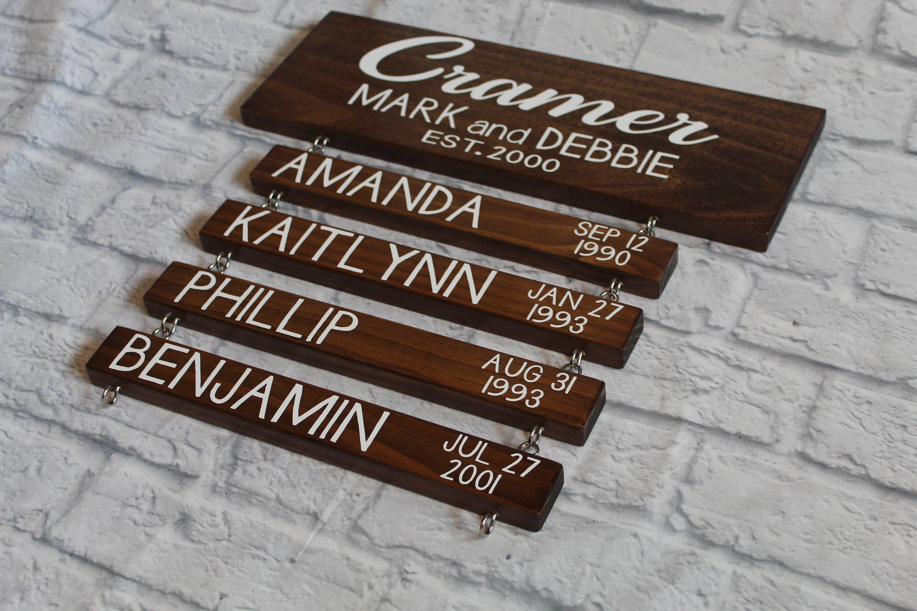 Personalized Family Name Wood Sign –anniversary Gift - SHIPS FREE - Etsy