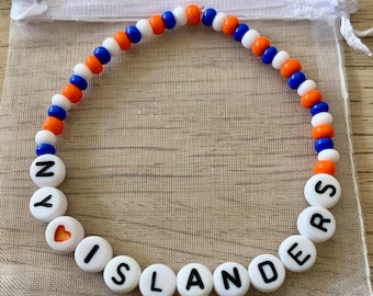 NHL New York Islanders Beaded Bracelet