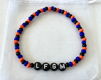 LFG New York Mets Beaded Bracelet