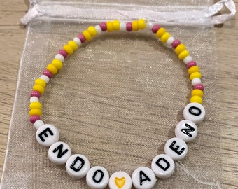 Endo Adeno Endometriosis Adenomyosis Awareness Beaded Bracelet