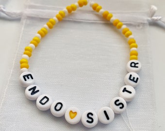 Endo Sister Endometriosis Beaded Bracelet