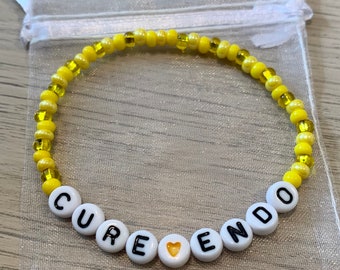 Cure Endo Yellow Beaded Bracelet