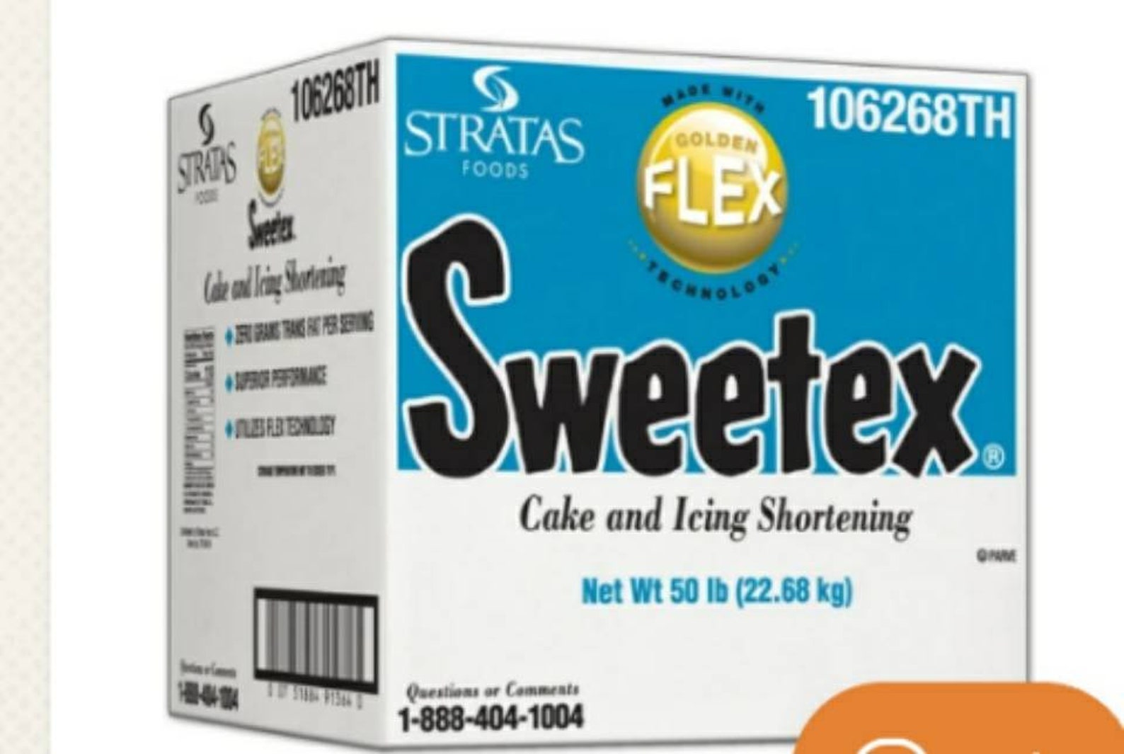 Sweetex Golden Flex Cake and Icing Shortening 2.2 Lbs Etsy