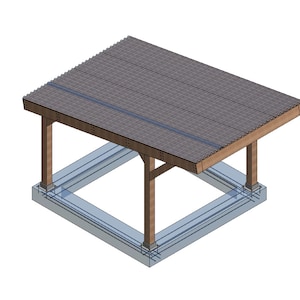 12x20 Garage Plans DIY Wooden carport - Downloadable Printable PDF