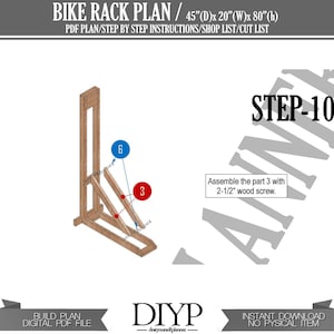 Cycle Rack Plan Wooden Bike Rack Woodworking Plans, Bicycle Rack Plan - Etsy