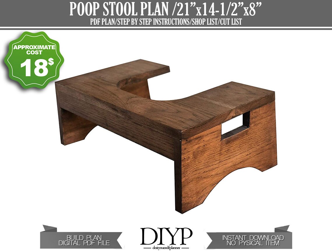 Toilet Stool Diy Toilet Stool Squatty Potty Poop Stool Diy Etsy