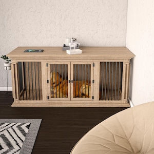 Double Dog Crate DIY Plans: Large Indoor Kennel (PDF)