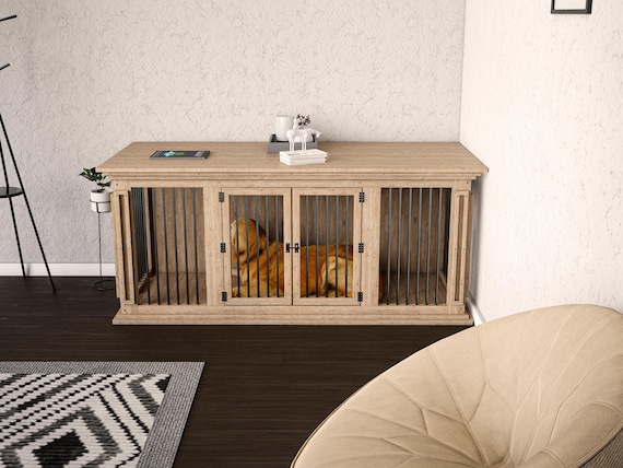 Double Dog Crate DIY Plans: Large Indoor Kennel (PDF)