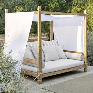 DIY plans for garden furniture - How to build an Outdoor cabana lounge - Build plans for Cabana