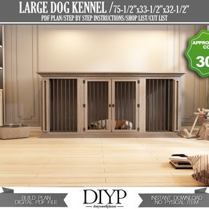 Planer för stora hundkojor: DIY inomhushundhus (PDF-plan) bild 4