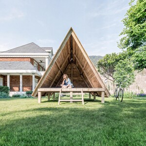 8x12 A-Frame Shed Plan | DIY Wood Storage Shed PDF with Cut List & Step Instructions