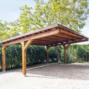 17x17 Wooden Car Garage DIY Plans (PDF)