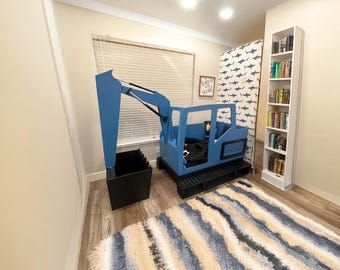 Crib Size Excavator Bed Plans: DIY Children's Bed (PDF)