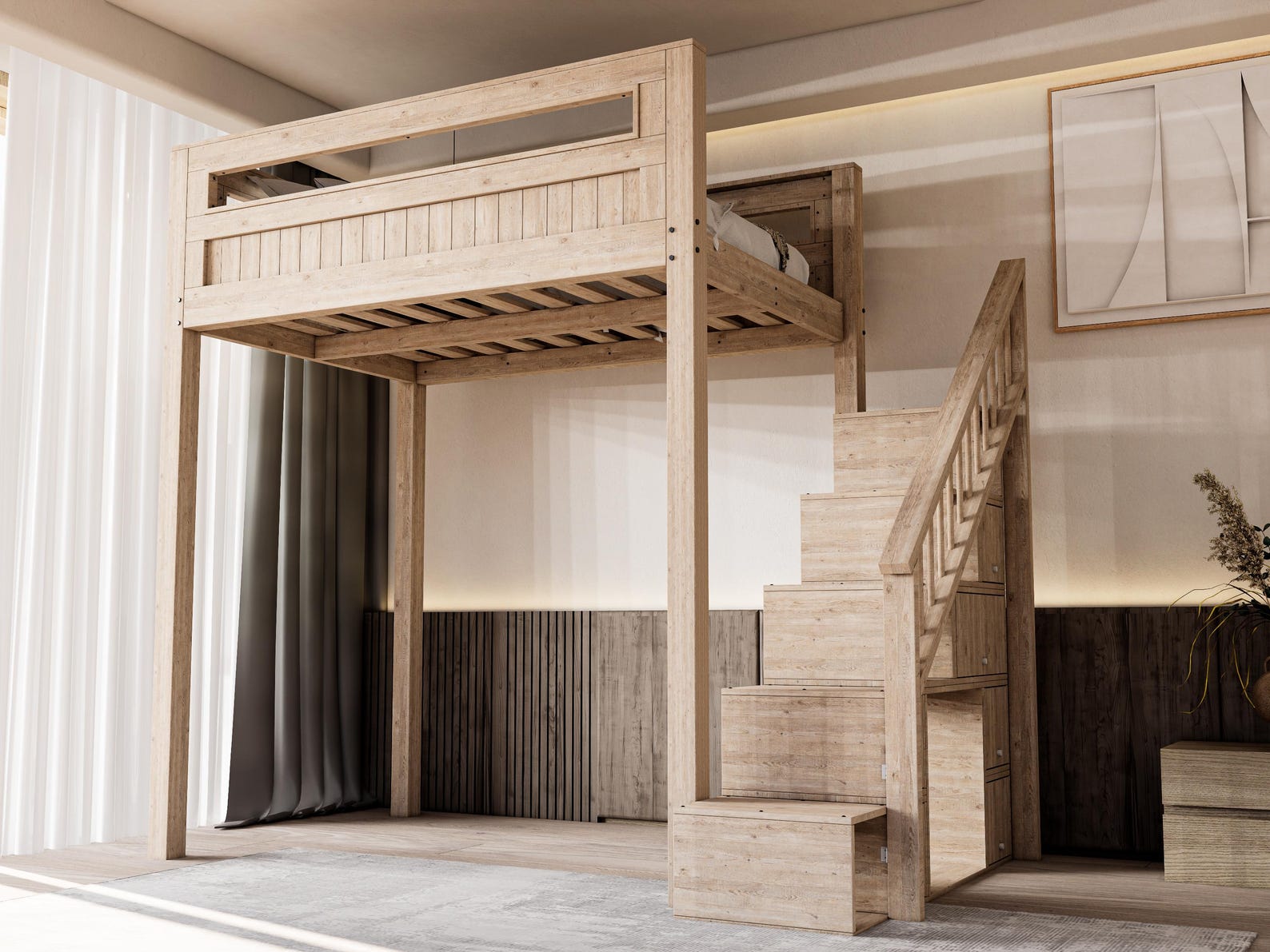 Diy Loft Bed Plan for Adult,diy Loft Bed Plans,built in Bunkbed Plan ...