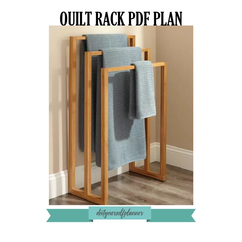Diy Towel Racks Quilt Rack Plans Quilt Stands Built Plan Etsy