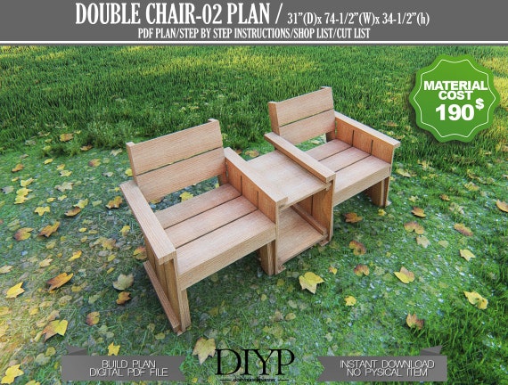 Wooden Chair Plans Two Adirondack Chair Build Plans Two Chair